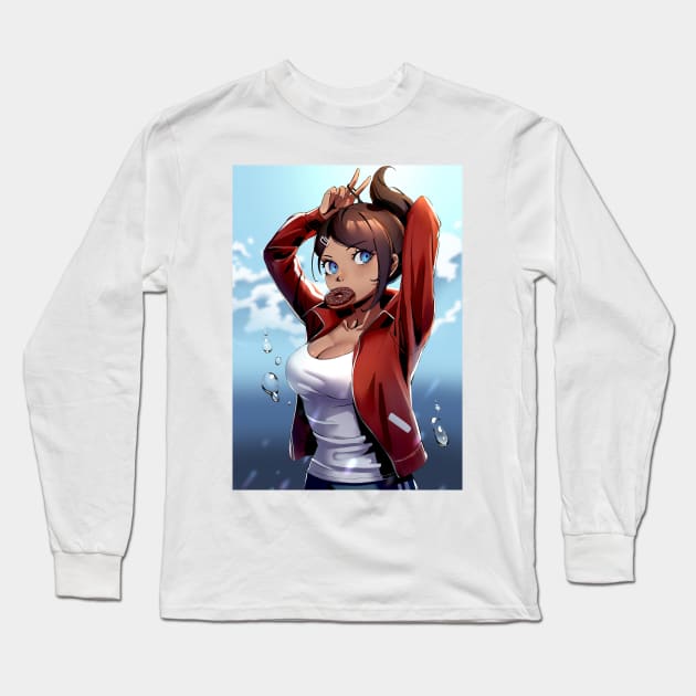 Aoi Asahina Long Sleeve T-Shirt by dat_cravat